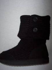 Knitted Black Boots